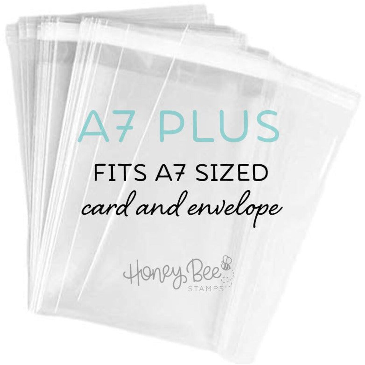 5" x 7" Crystal Clear Cello Bags 100 Pk - A7+ Fits A7 Card and Envelope 5 7/16" x 7 1/4"